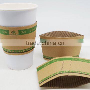 100% Eco-friendly Cup Sleeve in Paper With Custom Logos photo-4