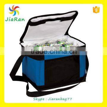 600D stripe cooler bag with tote hand