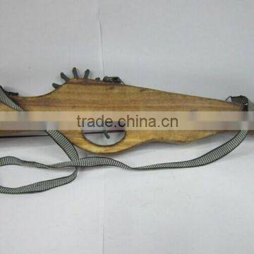 Wooden handmade rubber band gun handmade for whloesale