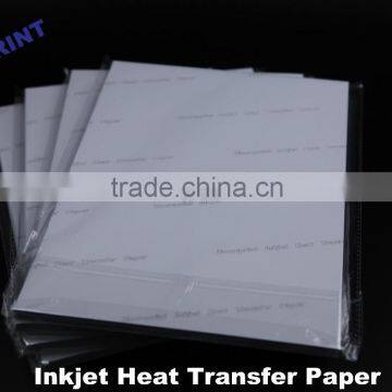 A4 printing Inkjet transfer paper for Light-colored Cotton office printer