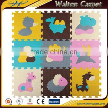 Zoo pattern interlocking eva educational baby non-toxic puzzle mats