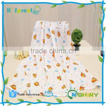 customized pattern baby muslin swaddle