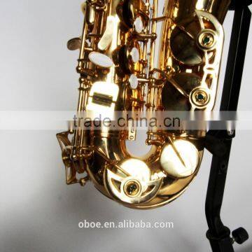 High Class Hot Sale Eb Gold Lacquer Alto Saxophone photo-2