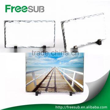 DIY customed L30*H20*W0.9CM blank nature edge sublimation photo slate