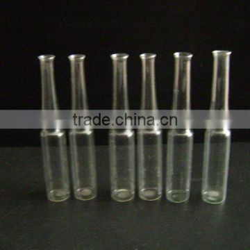 Indian standard, YBB and GMP and ISO standard USP type1 OPC with blue point type C 5ml clear glass ampoule