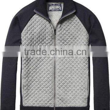 Quilted Fleece Sweat Shirt with Raglan Sleeves