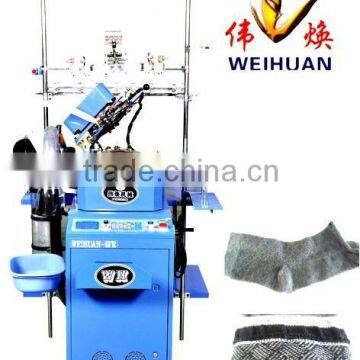 WH-6F-A3 full computerized copy double cylinder circular socks knitting machine (3.5 inch)