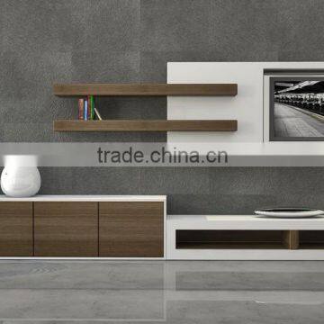 China manufacture gloss lacquer living room furniture corner tv cabinet