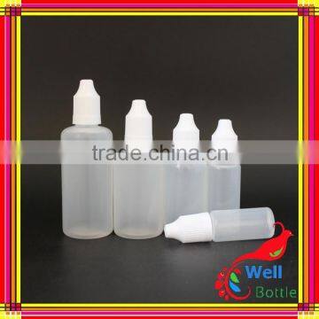 pe e-liquid 30ml 20ml 15ml 10ml with e liquid plastic bottle free sample