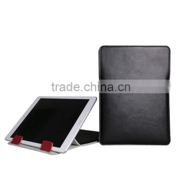 Customized design genuine leather pad tablet case cover holder