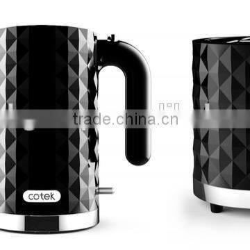 Diamond design breakfast set include coffee maker toaster kettle