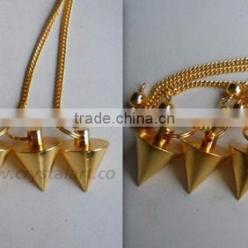 GOLDEN PLANE CONE METAL PENDULUM