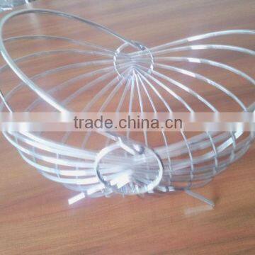 Round metal fruit basket