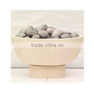 Manufacturer Wholesale Price Tumbled White Marble Pebbles With Other Color Customized