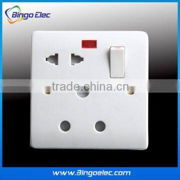 15a switched socket with neon and 16a socket