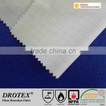 Flame Retardant Cotton polyester fabric 290gsm antistatic fabric in grid