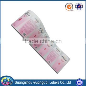 OEM private usages roll sticker