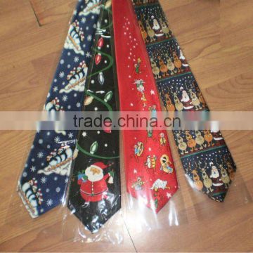 Polyester Christmas Necktie and Tie