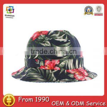 floral print bucket hat for sale men and women 100% cotton mesh funny manufacture casual fashion custom made bucket hats