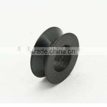 Dark grooved steel link ZH0016