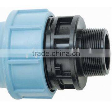 PP / PE compression fitting male adaptor coupling pipe fitting