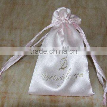 Fashionable hot sale promotional craft satin pouch