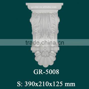 Polyurehtane Exterior Carved Corbel for Modern Home Decoration