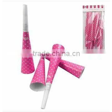 NEW Kids Party Favors Noise Maker Party Accessories Yellow Polka Dot Party Horns photo-6