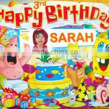 wholesale Spongebob BANNER /KIDS PARTY SUPPLIES /Birthday Party Supplies/Birthday Party Products/Spongebob Party Supplies