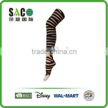 Fashion Lady's Thin Transparent Oblique Stripe Black Tights photo-3