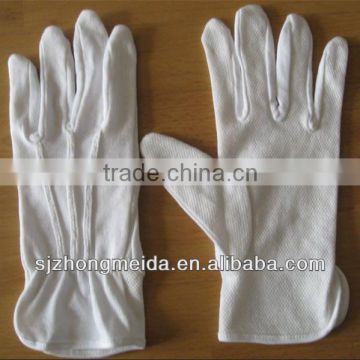 plain white cotton parade glove,inspection glove