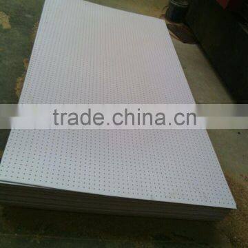 White Melamine 6mm MDF Pegboard