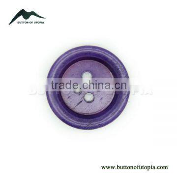 Fancy High Quality Dyed Painted Purple Bone Buttons