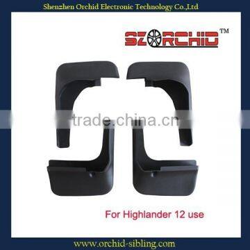 wholesale black plastic custom mud guard mud flap for highlander 12 use