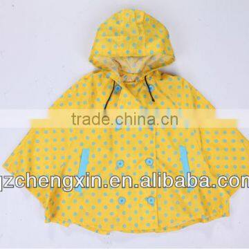 lovely kid yellow raincoat