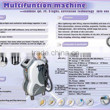 ipl+rf+elight+nd yag laser+cavitation