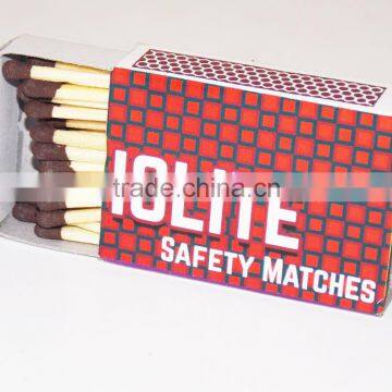 Cardboard Safety Matches with Wooden Spilnts