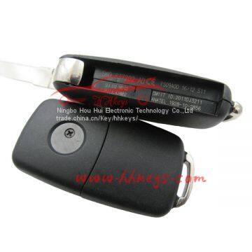 VW Remote Key Flip Key Shell 3 Button VW Key(with Screw, Words on the Side) photo-2