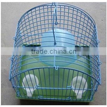 blue hamster cage