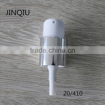 yuyao high quality 20/410 pp aluminium comestic cream dispenser, lockable cream pump