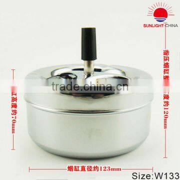 dustproof stainless steel table ashtray,Rotating the ashtray,Decorate the ashtray