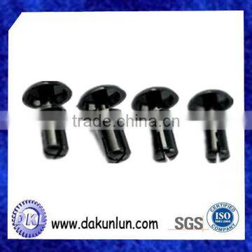Black Snap Head Plastic Wheel Screw Push Rivets photo-6