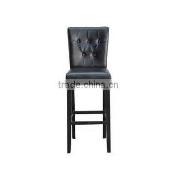 41" PU Leather Padded Back Counter Stool High Chair