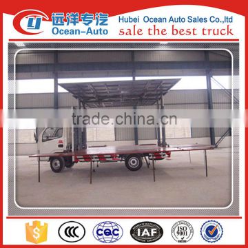 China 4x2 flow stage truck ,mobile stage truck,truck stage manufacturer