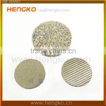 0.2 um 0.5 1 2 5 10 15 20 30 40 60 80 90 Microns SUS316L Sinter Porous Stainless Steel Filter photo-4