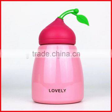 Portable Vacuum Thermo Student Water Bottle Stainless Steel Cute Chocolate Calabash Bottle photo-6
