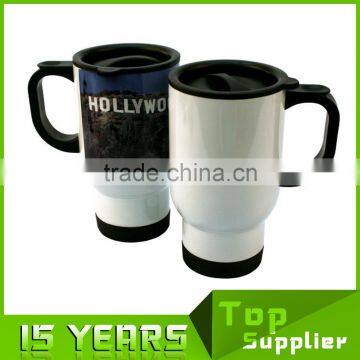 14oz Standard Stainless Steel Wine Cup Sublimation Ready Travel Mug photo-3
