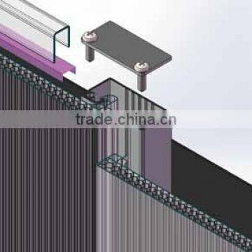 High Impact Strength Honeycomb Polycarbonate Roofing System/ U-lock Profile Sheet photo-5