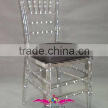 crystal stackble knock down resin chiavari chair