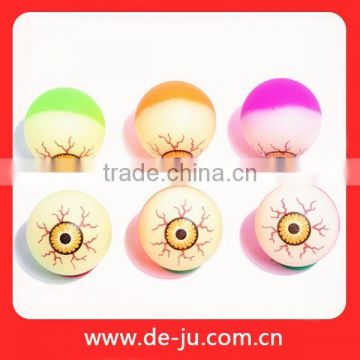 Eyeball Printed Halloween Children Pink Bouncing Rubber Ball